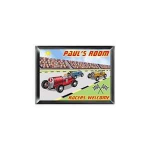  Personalized Racer Room Sign 