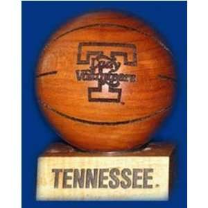 Tennessee Lady Volunteers Cherry Wood Laser Engraved Wooden Basketball 