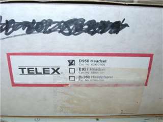 Aircraft Communications Headset D 950 Telex NOS  