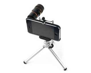 8x Zoom Telescopic Camera Lens for iPhone 3,4 & 4S with Tripod and 