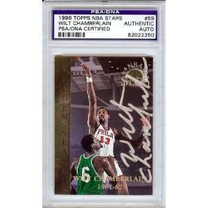  Wilt Chamberlain 1996 Topps NBA AS PSA/DNA Slabbed Card 