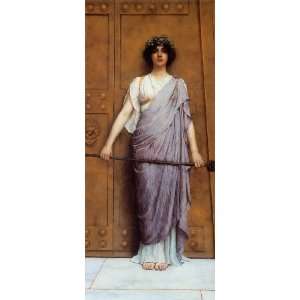   Temple (The Priestess of Bacchus), By Godward John William Home