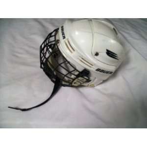 nike bauer HH3000S White Hockey Helmet with face guard 