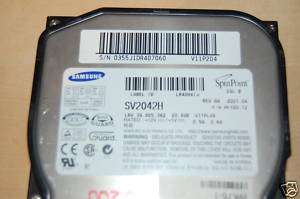 Samsung SV2042H 20.4GB IDE REV.AA F/WPK100 12 V11P204  