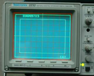 Tektronix 2232 100MHz Two Channel Digital Oscilloscope, Two Probes 