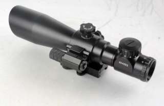 new Tactical 6x42 R/G Illuminated Scope+ Pistol/Rifle Red Laser Sight 