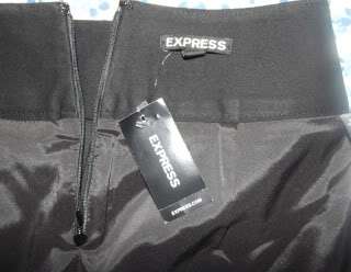 EXPRESS 4 BLACK WRAP MINI SKIRT Short S Polyester Wide Waistband 