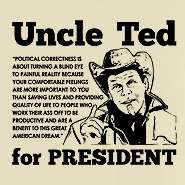 UNCLE TED FOR PREZ nugent PRO freedom gun TEE any size  