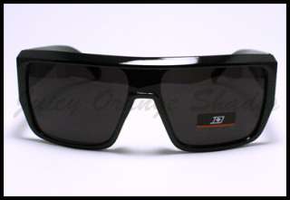 SQUARED MOB Style Retro FLAT TOP OVERSIZED Sunglasses BLACK  