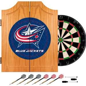 Best Quality NHL Columbus Blue Jackets Dart Cabinet includes Darts and 