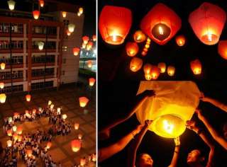   Fire Lanterns wish for Party Wedding Birthday Hot 9 Color @  