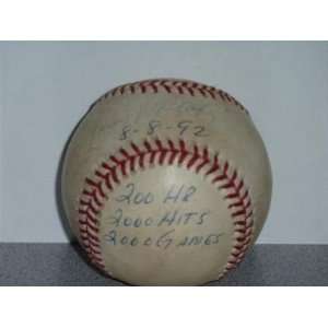  Lou Whitaker Autographed Ball   2000 Hit Game 1992 JSA COA 