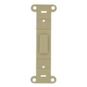 Leviton PJ11 I 1 Gang .406 Inch Hole Telephone/Cable Wallplate, Midway 