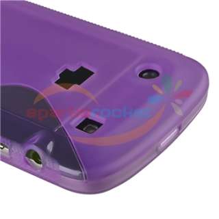 Accessory Bundle TPU Case Privacy LCD Film Cover for Blackberry Bold 