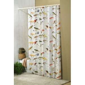  Antique Fishing Lure Shower Curtain