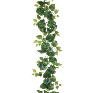  Faux 6? Puff Philodendron Garland w/127 Lvs. Green (Pack 