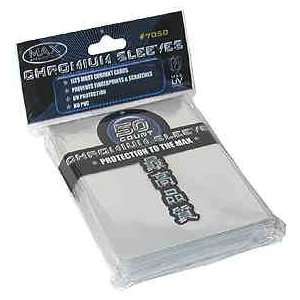  Max Protection White Chromium Standard Size Sleeves   50 