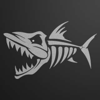 Fishbones Decal Sticker Piranha Bass Fishing lure XRXX3  