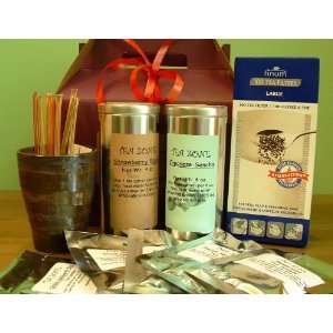   Tea, 1 Japanese Tea Mug, 1 Box Paper Tea Filters, 5 Assorted Tea