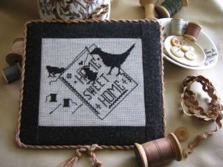 Home Sweet Home blackbirds ,counted cross stitch chart  