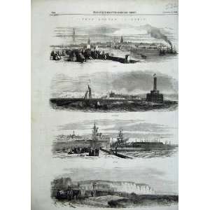  1856 Paris Calais Boulogne Havre Dieppe France Fine Art 