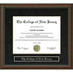  The College of New Jersey (TCNJ) Diploma Frame