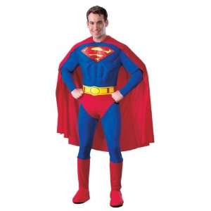 Superman Costume   Adult Muscle Deluxe Large