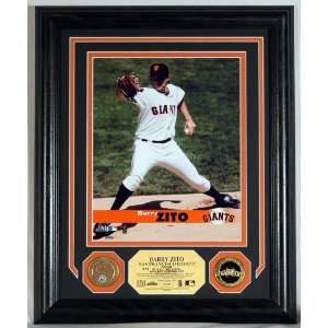  Barry Zito Gold and Infield Dirt Coin Photo Mint w/24KT 