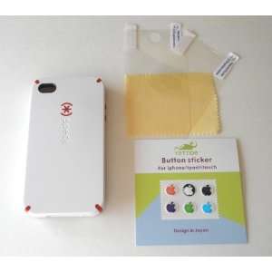  Iphone 4 Case (White / Canberry) (For AT&T Only)   New in Retail Box 