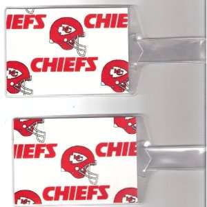  Set of 2 Oversize Luggage Tags NFL Kansas City Chiefs 