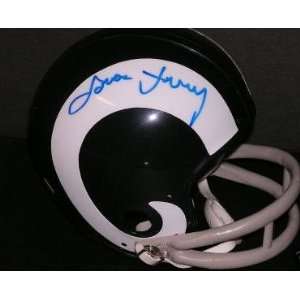  Lamar Lundy Autographed Mini Helmet   Los Angeles Rams 