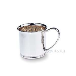  Lunt Beaded Sterling Silver Baby Cup Baby