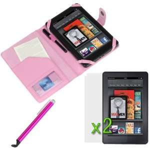   Screen Protector + Pink Universal Stylus with Flat Tip for New 