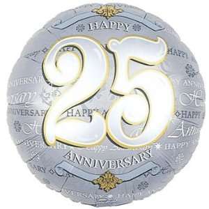  Happy 25th Anniversary Foil Balloon 18 Toys & Games