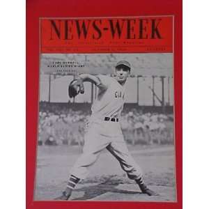  Carl Hubbell New York Giants October 3 1936 Newsweek 