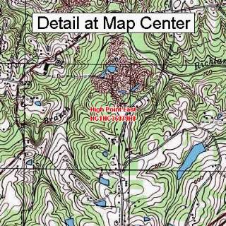 USGS Topographic Quadrangle Map   High Point East, North Carolina 