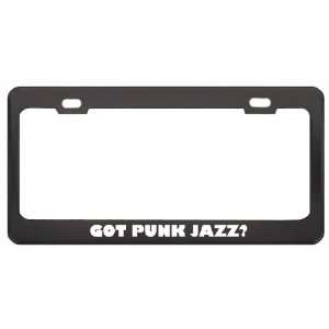  Punk Jazz? Music Musical Instrument Black Metal License Plate Frame 