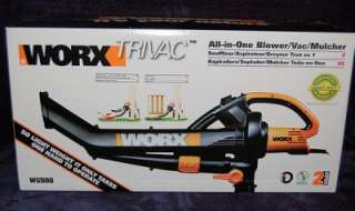 WORX TriVac WG500 All in One Electric Blower/Mulcher NEW NIB  