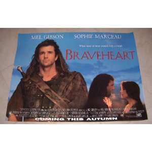  Braveheart   British Quad Movie Poster   30 x 40 