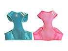   Dog SOLID Harness Vest & Leash Set Mesh Trim Choose Blue Pink 4 Sizes