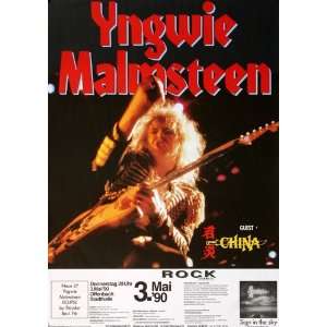  Yngwie Malmsteen   Eclipse 1990   CONCERT   POSTER from 