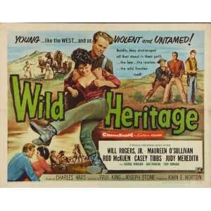  Wild Heritage Poster Movie 11 x 14 Inches   28cm x 36cm Will Rogers 