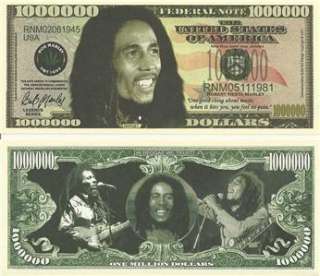 bill featuring bob marley this million dollar bill serves to 