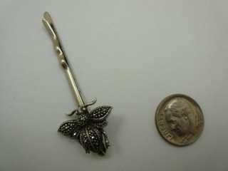 Assorted Sterling Silver Marcasite Hairpins Bobbypins  