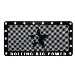   RBP 121 Black License Frame and Plate Combo with Mesh and Star Logo