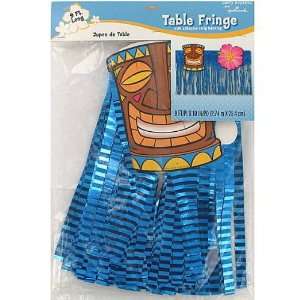  6 Luau Fringe Table Skirts