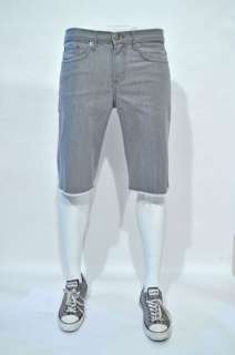 Skinny shorts, mens. rinse black cut off Made in USA  