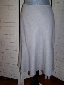 Tahari Wool Blend Heather Gray Feminine Skirt Suit 6  