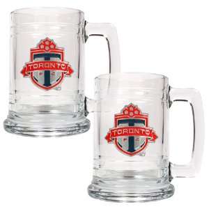  Toronto FC 2pc 15oz Beer Glass Tankard Set Kitchen 