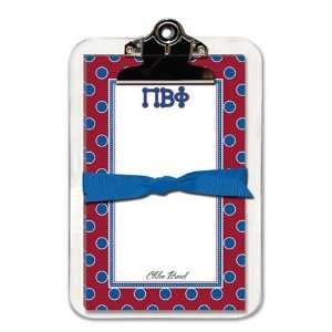 Noteworthy Collections   Sorority Clipboard Pads (Pi Beta Phi   Simple 